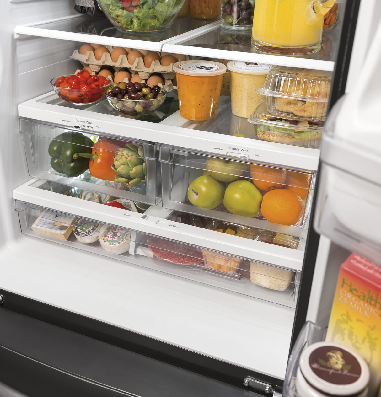 GE(R) ENERGY STAR(R) 24.7 Cu. Ft. French-Door Refrigerator - (GNE25JYKFS)