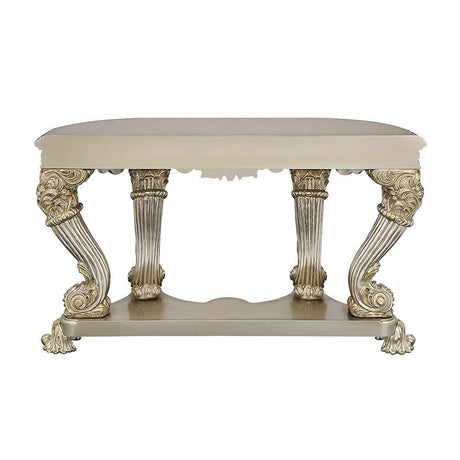 Danae - End Table - Champagne & Gold Finish - 34"