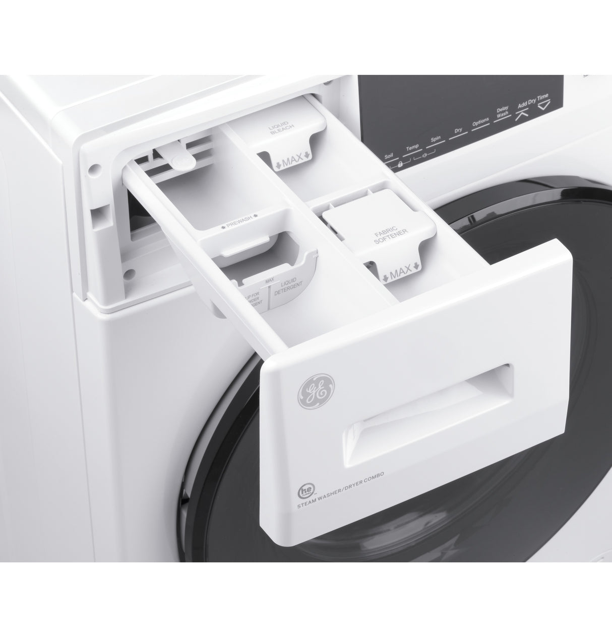 GE(R) 24" 2.4 cu. ft.Capacity Front Load Washer/Condenser Dryer Combo - (GFQ14ESSNWW)