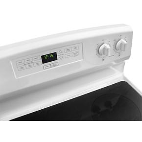 30" Amana Electric Range With Extra-Large Oven Window - White