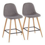 Pebble - Counter Stool - Natural Metal (Set of 2)