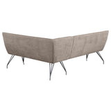 Dodson - Fabric Upholstered L-Shaped Nook Dining Bench