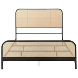 Lanewood - Polyethylene PE Rattan Upholstered Metal Bed