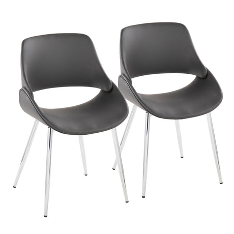 Fabrico - Chair (Set of 2) - Chrome Legs