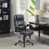 Nerris Adjustable Height Office Chair With Padded Arm Grey and Black - (881183)