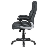 Nerris Adjustable Height Office Chair With Padded Arm Grey and Black - (881183)