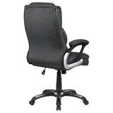 Nerris Adjustable Height Office Chair With Padded Arm Grey and Black - (881183)