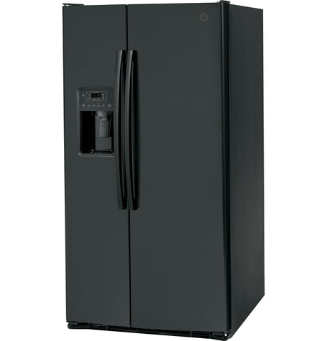 GE(R) ENERGY STAR(R) 25.3 Cu. Ft. Side-By-Side Refrigerator - (GSE25GGPBB)