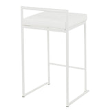 Fuji - Stackable Counter Stool - White Base (Set of 2)