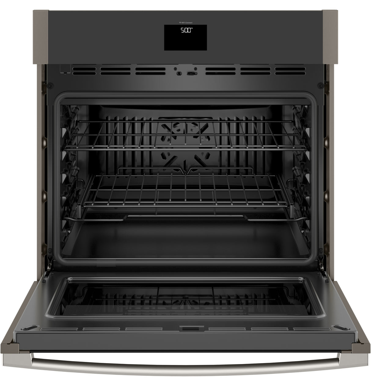 GE(R) 30" Smart Built-In Self-Clean Convection Single Wall Oven with Never Scrub Racks - (JTS5000ENES)