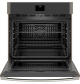 GE(R) 30" Smart Built-In Self-Clean Convection Single Wall Oven with Never Scrub Racks - (JTS5000ENES)