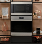 Caf(eback)(TM) 30" Smart Single Wall Oven with Convection in Platinum Glass - (CTS70DM2NS5)