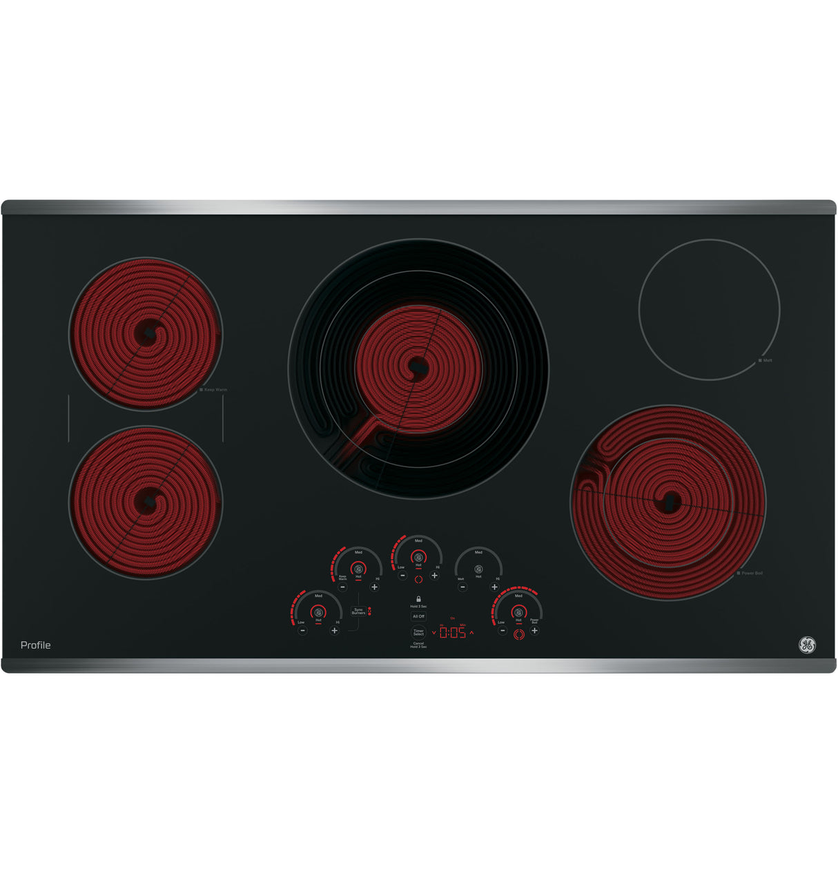 GE Profile(TM) 36" Built-In Touch Control Cooktop - (PP9036SJSS)