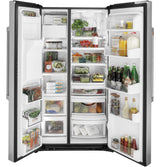 Caf(eback)(TM) 21.9 Cu. Ft. Counter-Depth Side-By-Side Refrigerator - (CZS22MP2NS1)