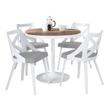 Dakota - Charlotte Dining Set - Brown Legs