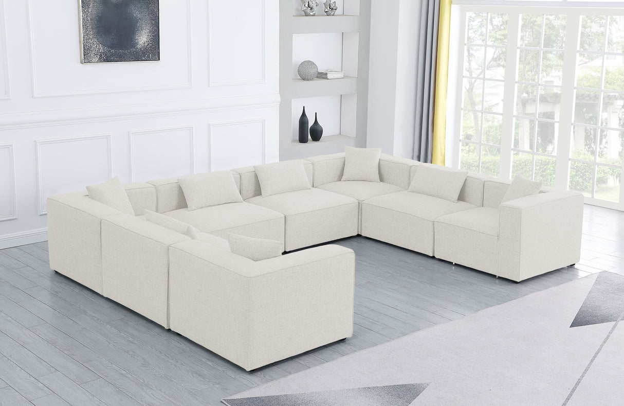 Cube - Modular Sectional 8 Piece - Cream