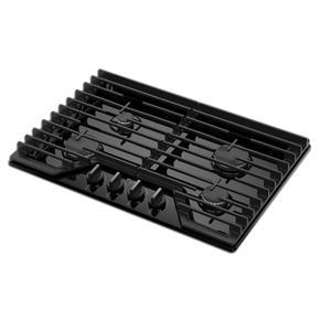 30" Gas Cooktop With Ez-2-Lift Hinged Cast-Iron Grates - Black