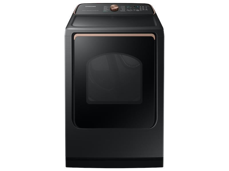 7.4 cu. ft. Smart Electric Dryer with Steam Sanitize+ in Brushed Black - (DVE55A7700V)