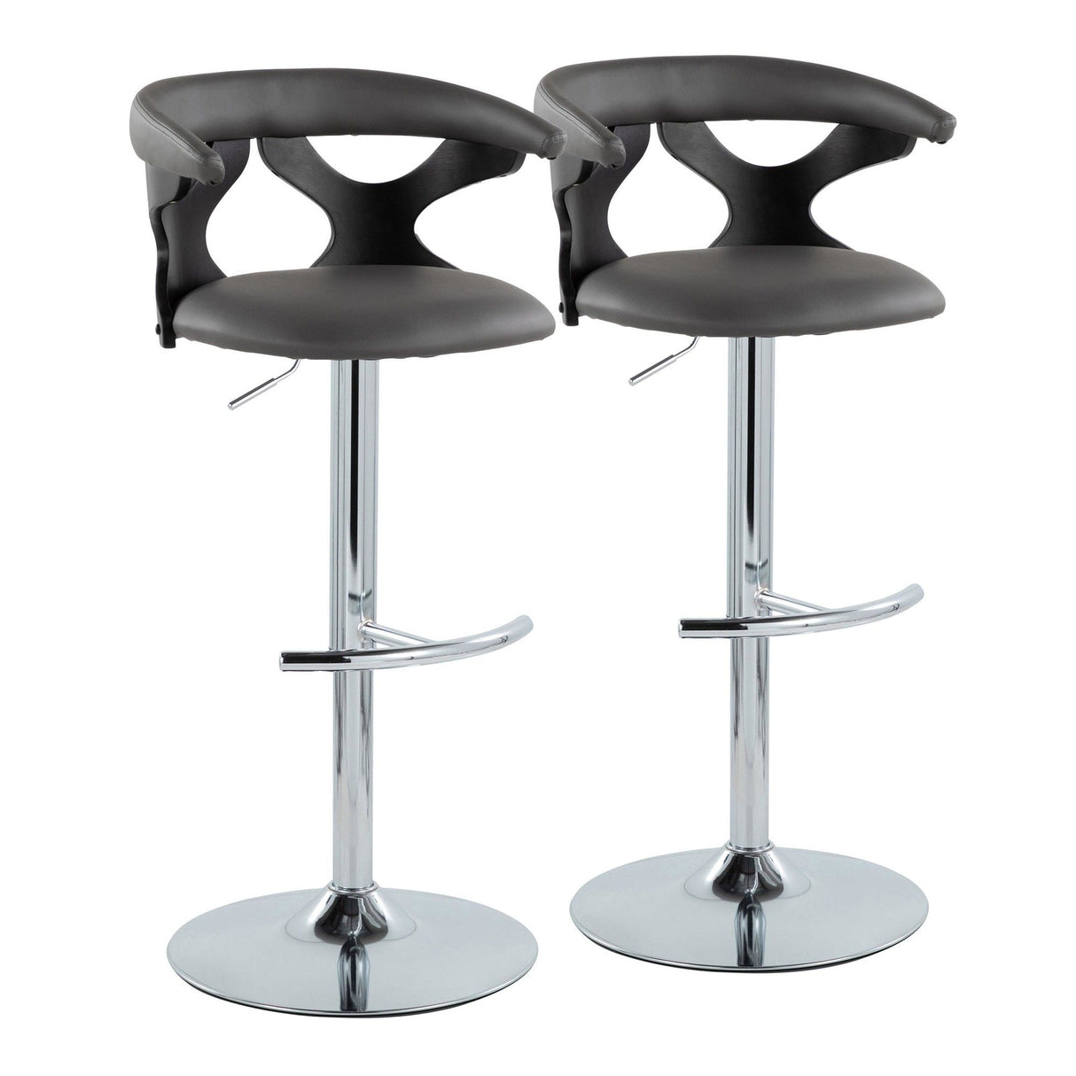 Gardenia - Adjustable Barstool (Set of 2) - Black