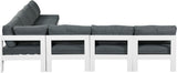 Nizuc - Outdoor Patio Modular Sectional 7 Piece - Grey - Fabric