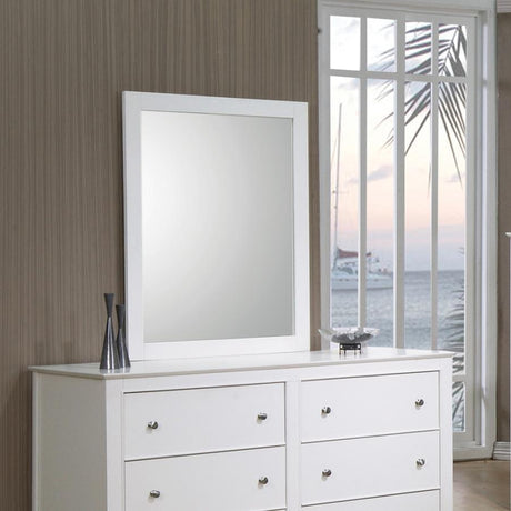 Selena - Dresser Mirror - Cream White