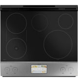 Caf(eback)(TM) 30" Smart Slide-In, Front-Control, Induction and Convection Range with In-Oven Camera in Platinum Glass - (CHS90XM2NS5)