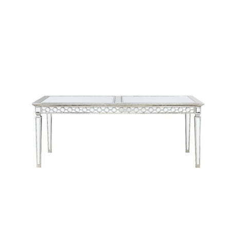 Varian - Dining Table - Mirrored & Antique Platinum