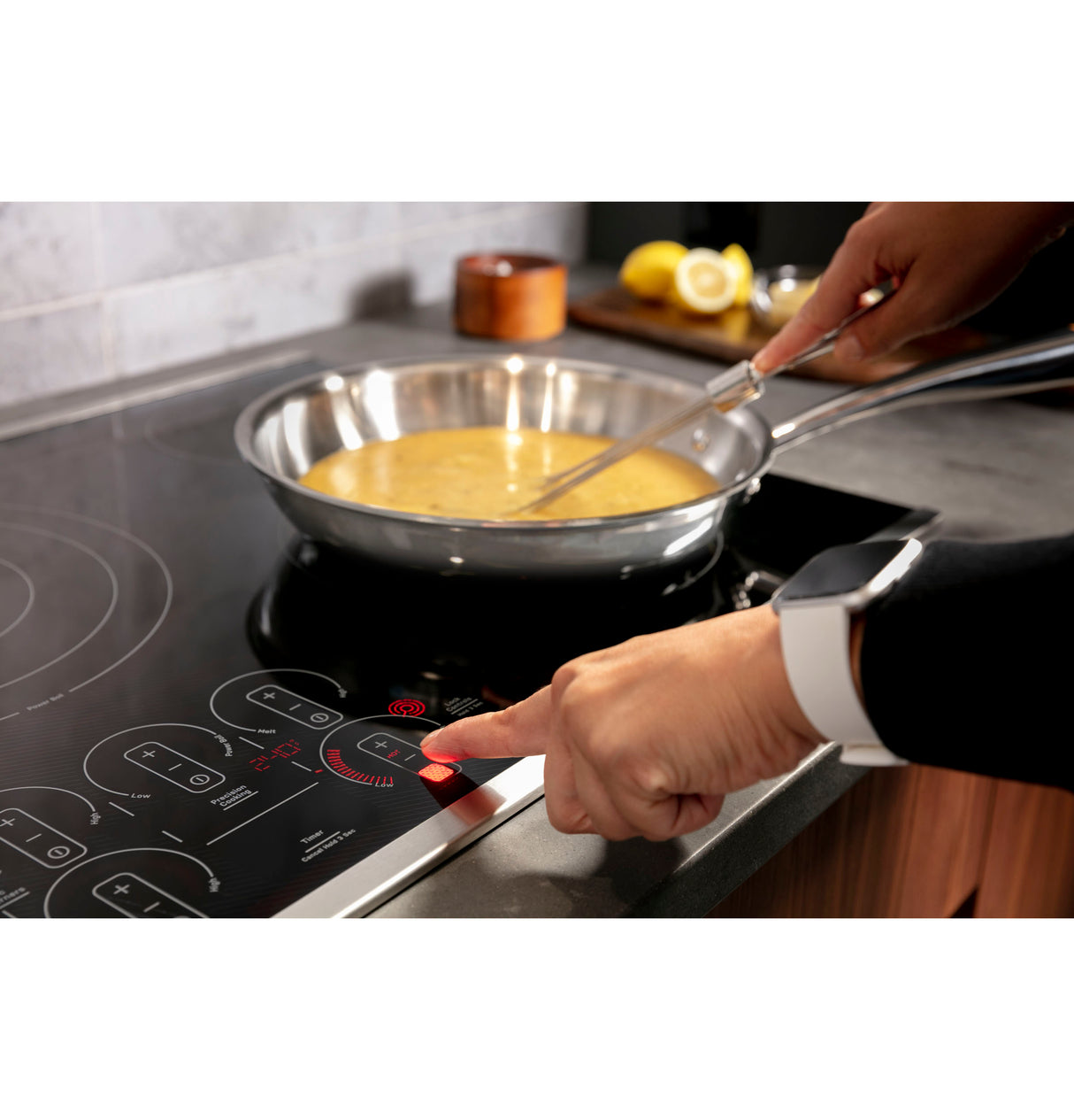 GE Profile(TM) 30" Built-In Touch Control Electric Cooktop - (PEP9030DTBB)