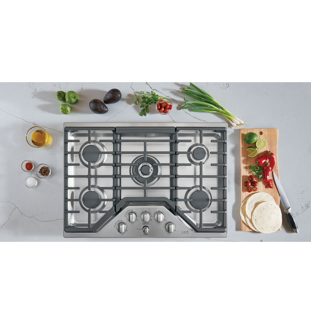 Caf(eback)(TM) 30" Gas Cooktop - (CGP95302MS1)