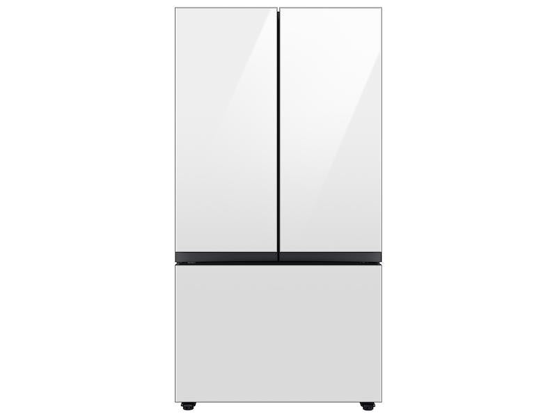 Bespoke 3-Door French Door Refrigerator (30 cu. ft.) with AutoFill Water Pitcher in White Glass - (RF30BB620012AA)