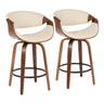 Symphony - Mid Century Stylish Design Modern Counter Stool (Set of 2)