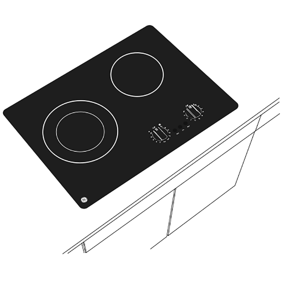 GE(R) 21" Electric Radiant Cooktop - (JP3021DPBB)