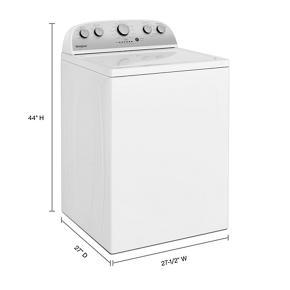 3.8 Cubic Feet Top Load Washer With Soaking Cycles, 12 Cycles - White