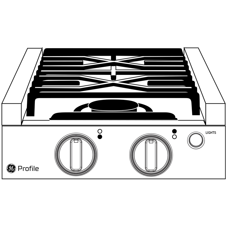 GE Profile(TM) 12" Rangetop - (PLU612RTSS)