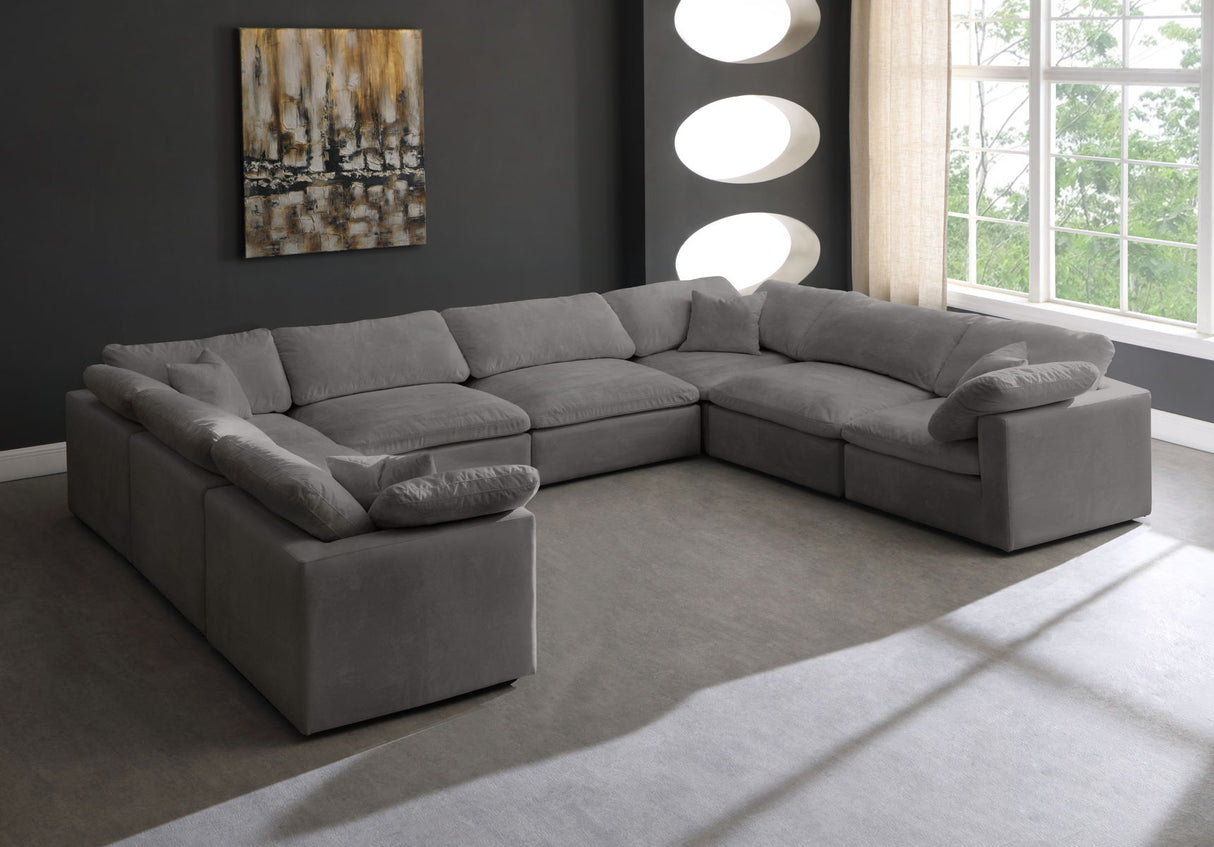 Cozy - Modular Sectional Cloud 8 Piece - Grey