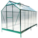 Polycarbonate Greenhouse, Heavy Duty Outdoor Aluminum Walk-In Green House Kit With Rain Gutter, Vent And Door For Backyard Garden