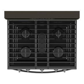 5.0 Cubic Feet Whirlpool Gas 5-in-1 Air Fry Oven - Black - Metal