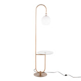 Trombone - Contemporary / Glam Floor Lamp