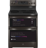 GE Profile(TM) 30" Smart Free-Standing Electric Double Oven Convection Range with No Preheat Air Fry - (PB965BPTS)