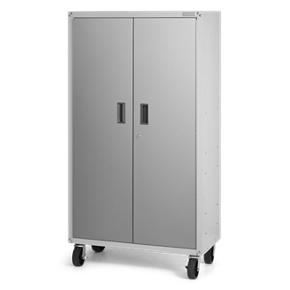 Ready-to-Assemble Mobile Storage Cabinet - Gray Slate