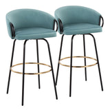 Claire - 30" Fixed-Height Barstool (Set of 2)