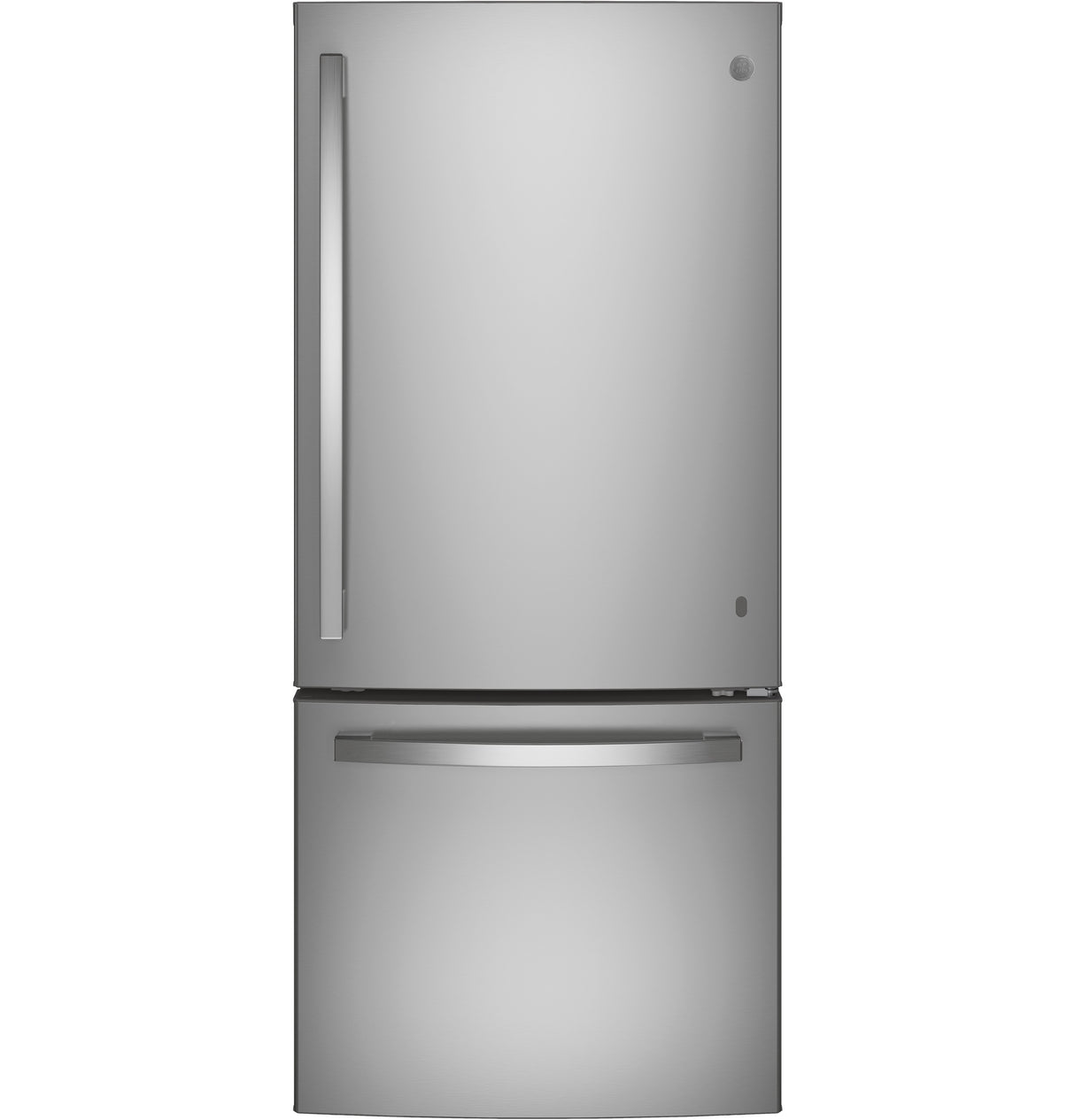 GE(R) ENERGY STAR(R) 20.9 Cu. Ft. Bottom-Freezer Refrigerator - (GBE21DYKFS)