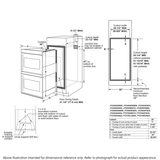 GE Profile(TM) 30" Smart Built-In Convection Double Wall Oven with Right-Hand Side-Swing Doors - (PTD700RSNSS)