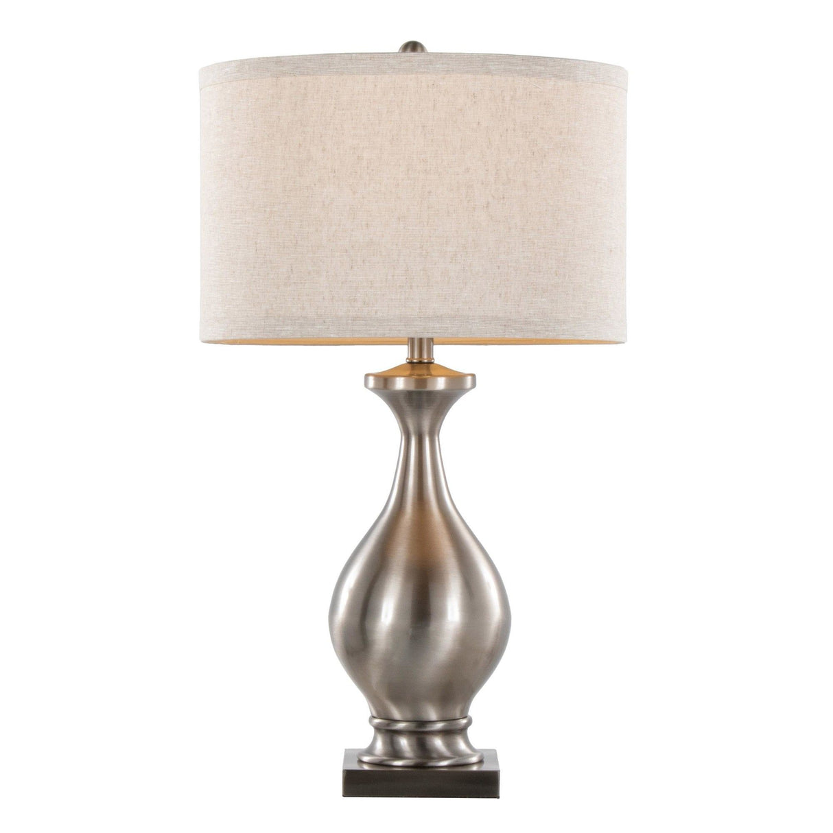 Pearl - 29" Polyresin Table Lamp - Matte White Poly, Natural Shell And White Linen Shade from Grandview Gallery (Set of 2)