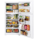 GE(R) ENERGY STAR(R) 19.2 Cu. Ft. Top-Freezer Refrigerator - (GTE19JTNRWW)