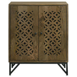 Zaria - 2-Door Wooden Accent Cabinet - Brown