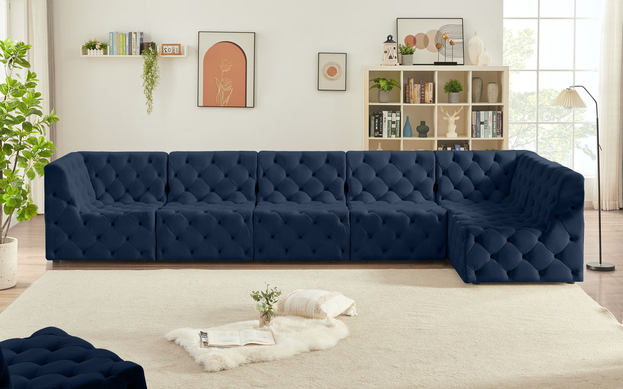 Tuft - Modular Sectional 6 Piece - Navy