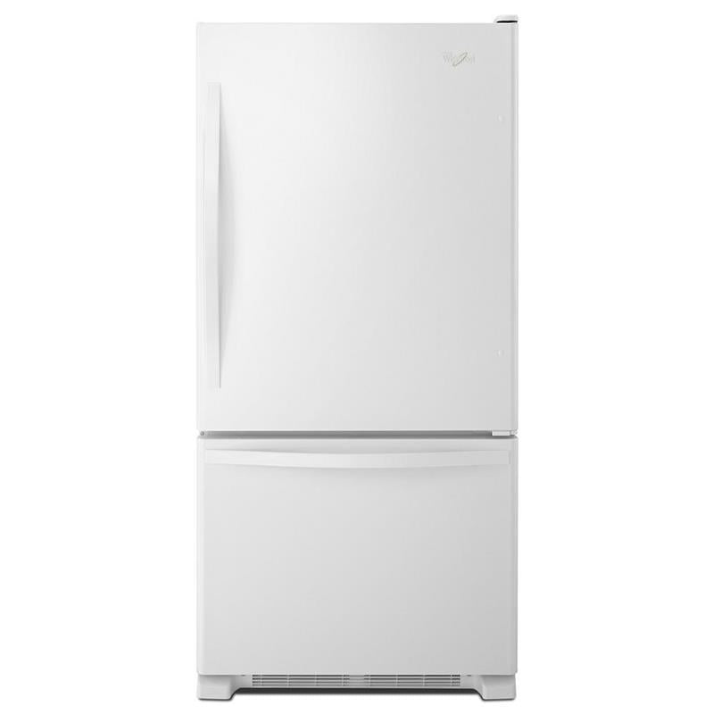 30-inches wide Bottom-Freezer Refrigerator with SpillGuard(TM) Glass Shelves - 18.7 cu. ft. - (WRB329DMBW)