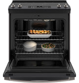 GE(R) 30" Slide-In Electric Convection Range with No Preheat Air Fry - (JS760FPDS)