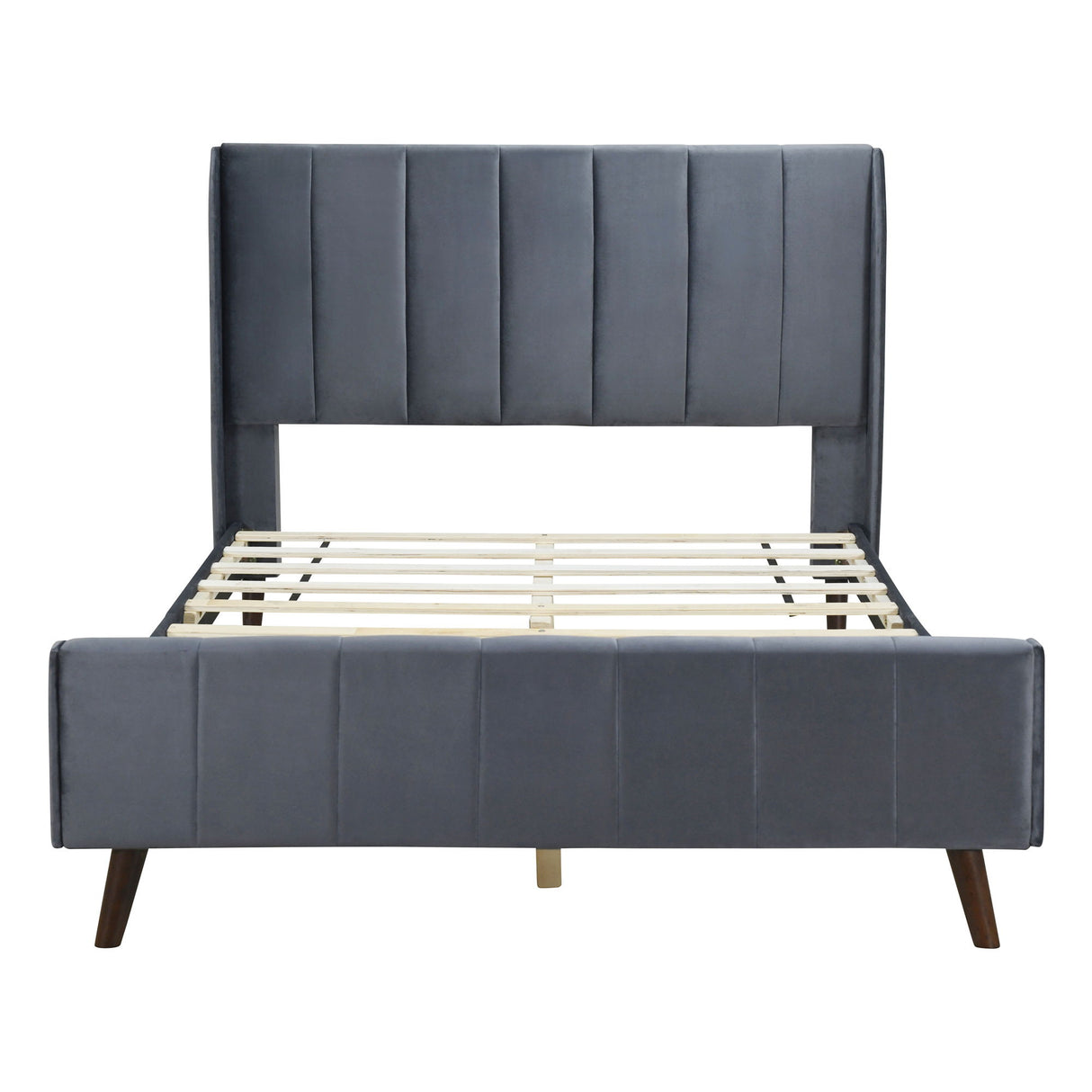 Upholstered Platform Bed, Velvet